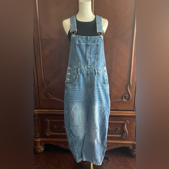 Blue Denim Overalls - Picture 1 of 8